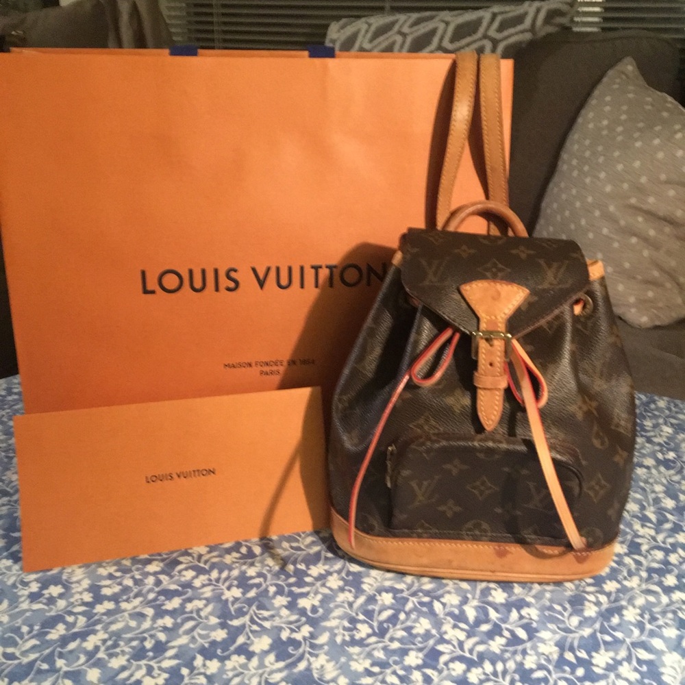 💯% Auth Louis Vuitton Mini Montsouris Backpack